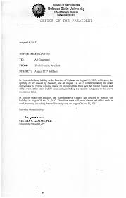 Announcements Bulacan State University