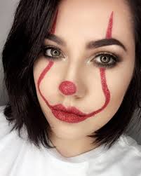 clown makeup inspired by it is all