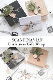 scandinavian christmas gift wrap