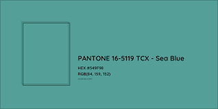 pantone 16 5119 tcx sea blue color