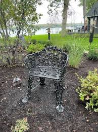 Vintage Cast Iron Outdoor Garden Chair