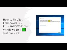 how to fix net framework 3 5 error
