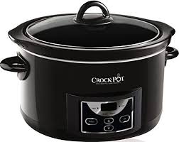 Slow cookers are not designed to bring a solid block of ice like this to a boil and your food may spend too long in the danger zone to be eaten safely. Crock Pot 4 7l Gloss Black Digital Countdown Slow Cooker Amazon Co Uk Kitchen Home