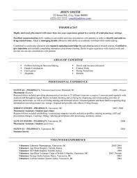 Resume Examples Pharmacist 1 Resume Examples Sample Resume