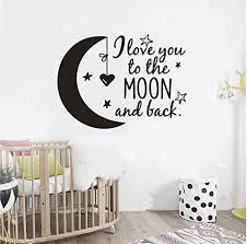 i love you to the moon wall art