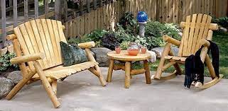 Outdoor Cedar Log Furniture