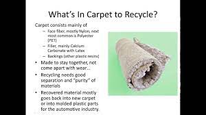 what s happening with carpet recycling