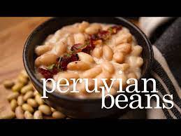 peruvian style beans frejoles the