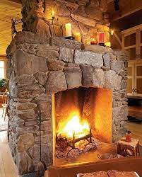 Rustic Stone Fireplace Build A