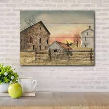 Early Riser Unframed Nature Wood Pallet Art Print 16 In X 20 In