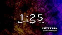 Five Minutes Countdown Over Colorful Backdrop Videos2worship