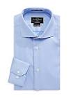 Tailored-Fit Textured Non-Iron Dress Shirt, SKY BLUE Black Brown 1826