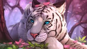 white tiger fantasy art hd wallpaper