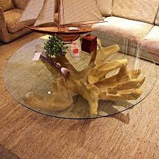 furniture tree stump coffee table