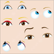 cartoon eyes vector makeup design photo