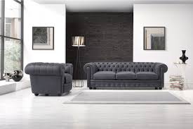 Chesterfield Sofa Tufted Leather Sofa