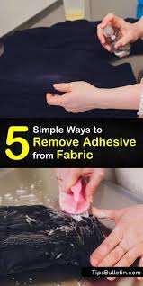 remove adhesive from fabric