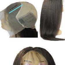 Brazilian Hair Swiss Brown Lace Front Wig Kinky Straight Style Azul Hair Collection