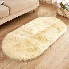 lambskin sheepskin carpet faux fur deco