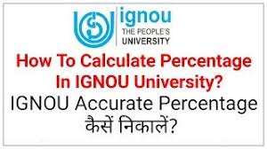 how to calculate percene in ignou