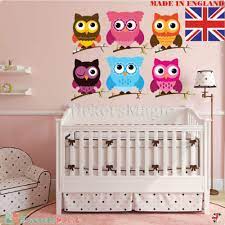 Owl Wall Stickers Uk For Kids Baby