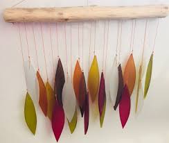 Made Recycled Glass Wind Chimes
