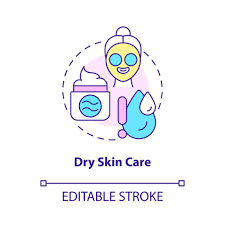 dry skin care concept icon everyday