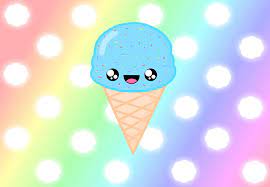 cute ice cream rainbow ice cream hd