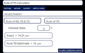 Rule Of 70 Calculator