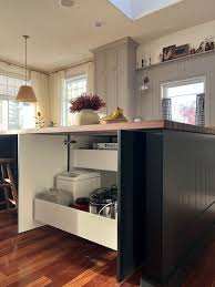 a kitchen island out of base cabinets