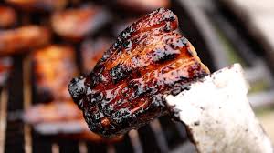 grilled pork belly with sticky sweet