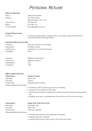 Examples Of A Resume For A Job   Free Resume Example And Writing    