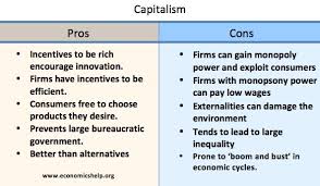 Pros And Cons Of Capitalism Economics Help