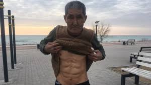 60 year old aktau fitness buff goes