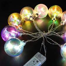 rainbow glass ball led