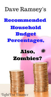 Dave Ramsey Recommended Household Budget Percentages
