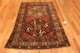 antique caucasian tribal kazak rug