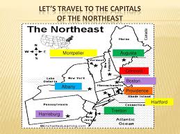 Image result for northeast state and capitals