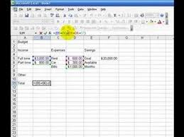 Excel Basics How To Create A Budget On A Spreadsheet Youtube