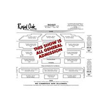 Royal Oak Theatre Seating Chart Kfc Delivery Hours