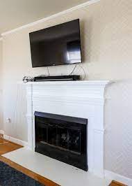 How To Hide Tv Wires Above A Fireplace