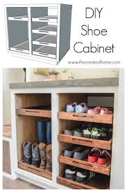 shoe storage cabinet with trays the