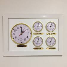 White Wall Clock Customizable 41 Time