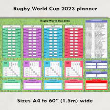 rugby world cup 2023 poster planner