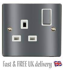 Charcoal Grey Light Switch Power
