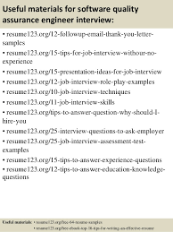 Qa Engineer Resume samples   VisualCV resume samples database Resume Templates    