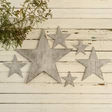 Wooden Stars Outdoor Decor Holiday
