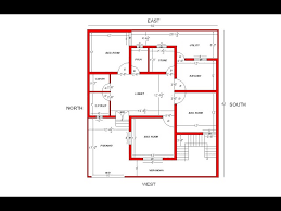 40x45 West Facing House Plan 3bhk