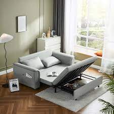 delinda sofa bed light grey