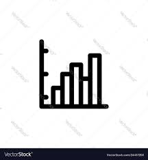 Diagram Or Chart Icon With Outline Style Icon Set